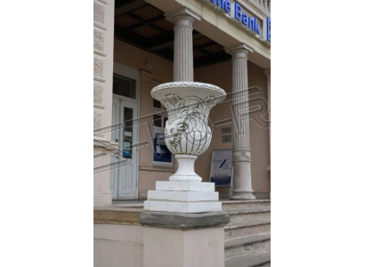 Design flowerpot top planter pot vessel pots figure face sculpture
