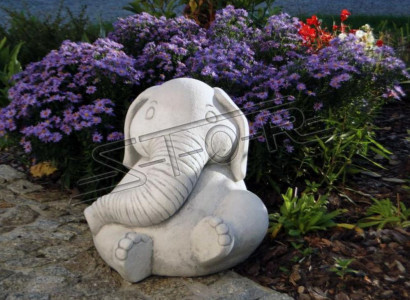 Design figure elephant sculpture figures sculptures statues white cartoon statue