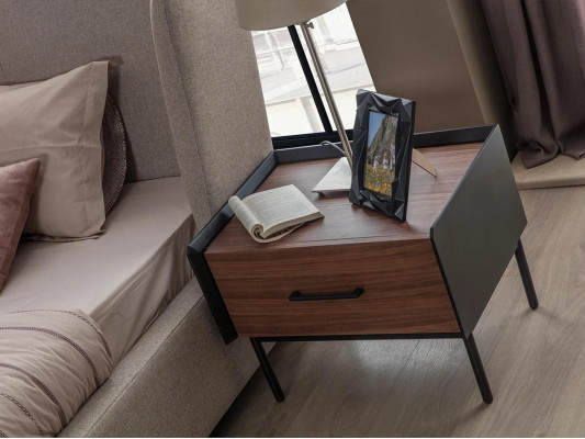 Complete design 4-piece bedroom bed nightstand modern dresser new