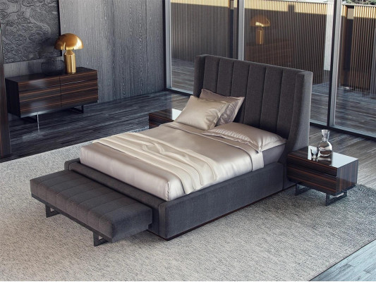 Complete Design 5-piece Bedroom Luxury Furniture Double Bed 2x Nightstands