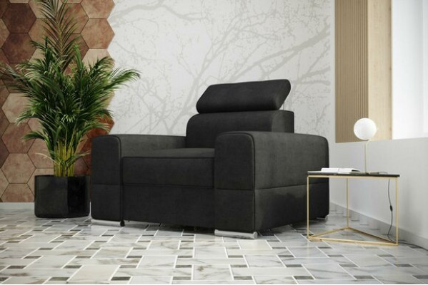 Design Luxury Chair Sofa Armchair 1-Seater TV Lounge Chaise Sofa Leather Textile