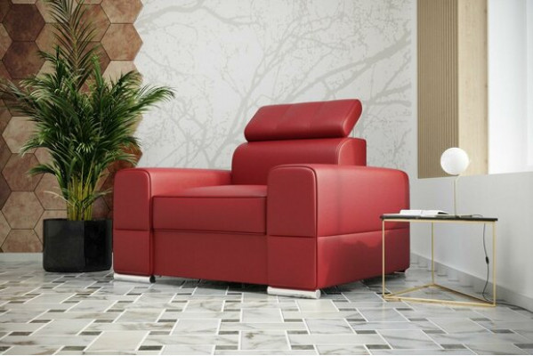 Design Luxury Chair Sofa Armchair 1-Seater TV Lounge Chaise Sofa Leather Textile
