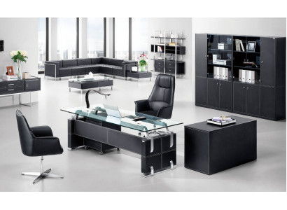 Design Luxury Furniture 2-Piece Office Set Corner Desk and File Cabinet