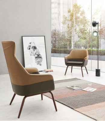 Design Wing Chair Dining Room Armchair Relax Upholstered Chair Armchair Office
