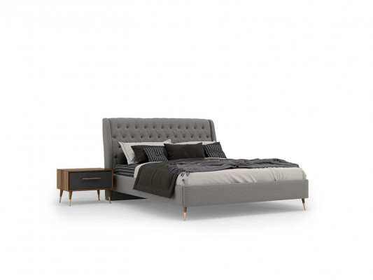 Design Bedroom Complete 5pcs Bed 2x Nightstands Dresser with Mirror