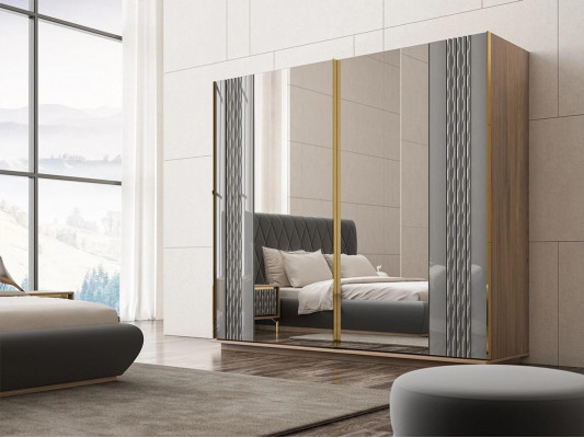 Design wardrobe bedroom luxury wood wardrobe modern furniture