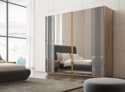 Design wardrobe bedroom luxury wood wardrobe modern furniture