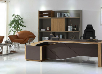 Designer office study room chair table complete set furniture 2-piece desk