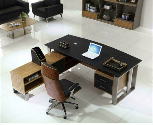 Designer office work room set shelf cabinet desk complete set furniture