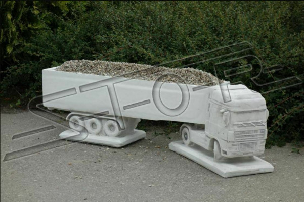 Designer Statue Figure Figures Truck Lorry Sculptures Garden Sculpture
