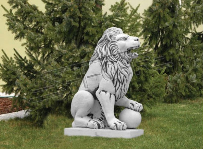Noble Knight Lion Figure Statue Sculpture Figures Sculptures Garden