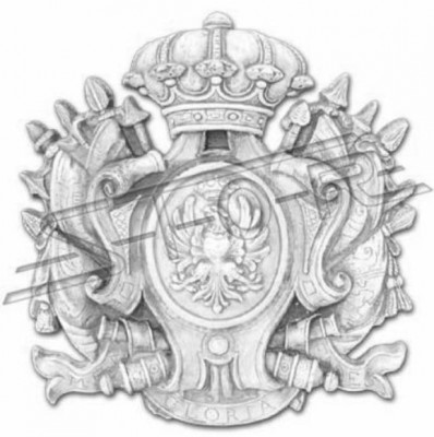 Noble coat of arms decoration house wall garden sculpture figure sculptures
