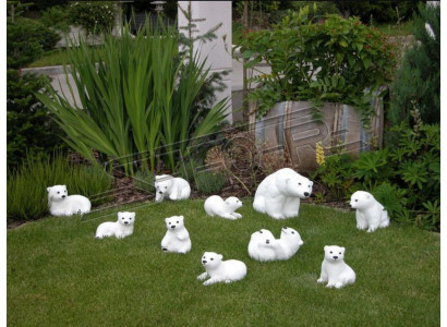 Polar Bear Figure 21cm Statue Bear Garden Decoration Figures Statues Decor