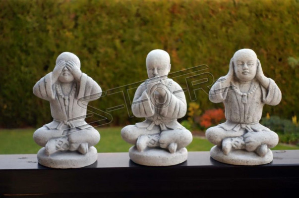 25cm Shaolin Kung Fu Figurine Statue Fighter Figurines Decorative White Statues