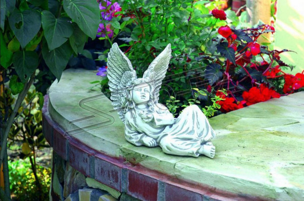 Angel 27cm Sculpture Design Figure Statue Garden Figures Decorative Statues