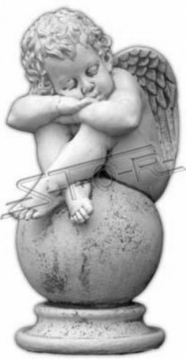 Angel Sphere Statue Figure Figures Statues Sculpture Sculptures Garden
