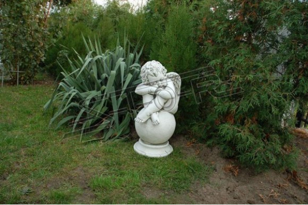 Angel Sphere Statue Figure Figures Statues Sculpture Sculptures Garden