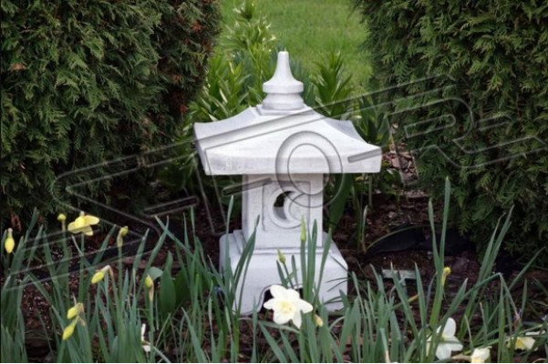 Feng Shui, garden figure, sculpture, Japan stone cast garden decoration design house figure