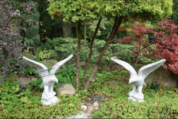 Figure Eagle Garden Statue Sculpture Sculptures Figures Decorative Statues