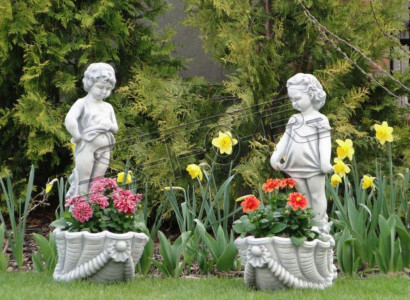 Figure plant pot decoration pots flower pots figure decor garden