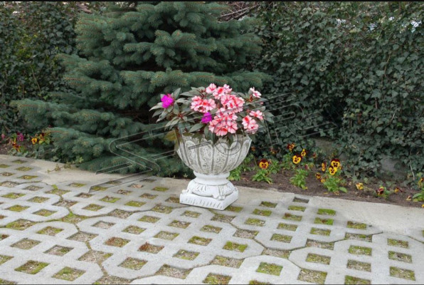 Figure flower pot plant white tub decoration figure flower pots garden