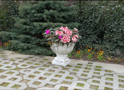 Figure flower pot plant white tub decoration figure flower pots garden