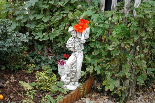 Figurine Planter White Plant Pot Decoration Figurine Flower Pots Garden