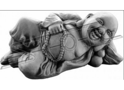 Figure Buddha sculpture in stone look. Large sculpture for garden decorative.