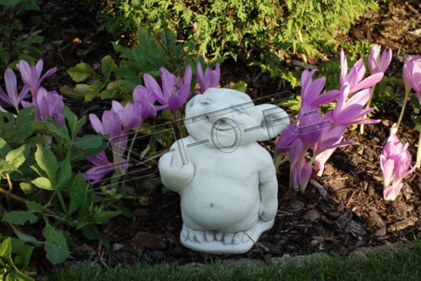 Figure Statue Garden Decoration Decor Middle Finger Statues