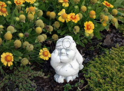 Figurine Statue Garden Decoration Decor Middle Finger White Statues