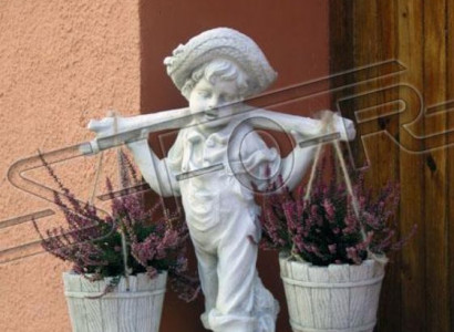 Figure White Flower Pot Plant Container Decoration Figure Flowerpots Garden