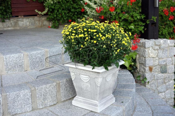 Figure White Flower Pot Plant Pot Figure Decoration Flowerpots Garden