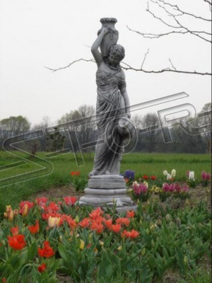 Fountain Figure Statue Figures Sculpture Statues Sculptures Antique Garden