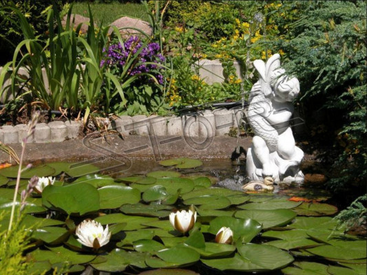 Fountain figure statue figures statues sculpture sculptures garden
