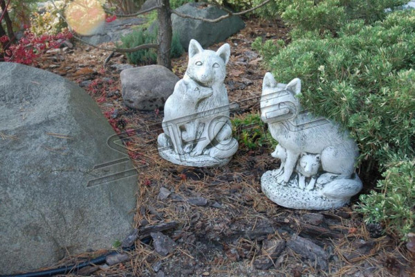 Garden Decor Fox Statue Sculpture Figure Sculptures Designer Figurine