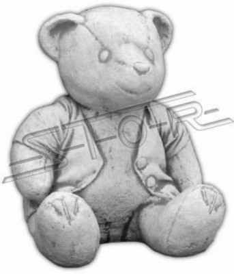 Garden decoration bear terrace stone figures figurine decorative nature statue