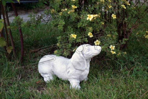 Garden decoration dachshund terrace figurines figurine decor statue