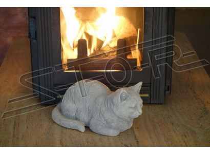 Garden Decoration Decorative Cat Terrace Stone Figures Figure Statue