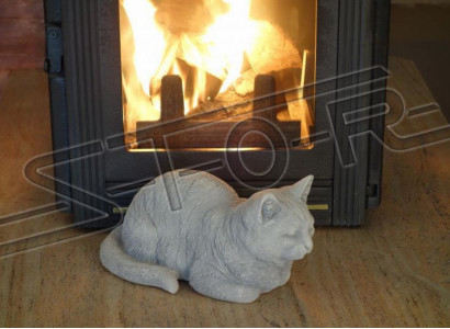 Garden Decoration Decorative Cat Terrace Stone Figures Figure Statue