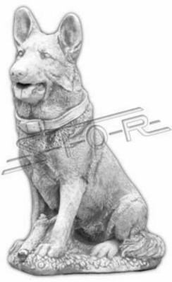 Garden decoration German shepherd terrace stone figurines figure