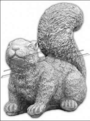 Garden decoration squirrel terrace stone figure statue decor