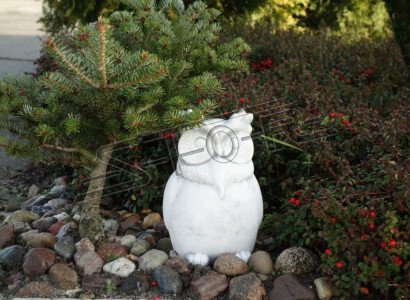 Garden decoration owl terrace stone decorative figures figure nature statue