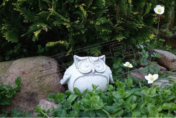 Garden Decoration Owl Terrace Stone Figures Figure Statue Sculpture