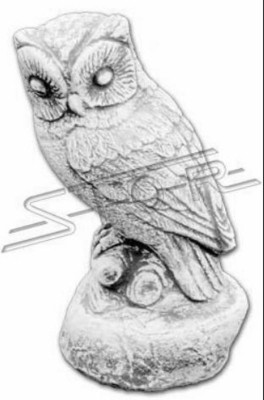 Garden Decoration Owl Terrace Stone Natural Figures Figure Decorative Statue