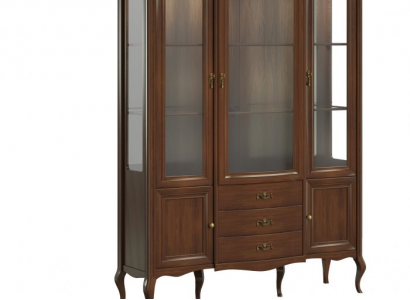 Large Cabinet Solid Hardwood Rustic Classic Display Cabinet PR-W3