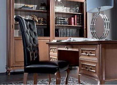 Classic desk with armchair luxury office furniture wooden furnishings