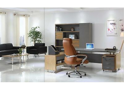 Complete set furniture 2-piece. Desk designer office workroom armchair