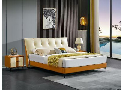 Leather bed, bed luxury beds, double, married, upholstered, hotel, complete set