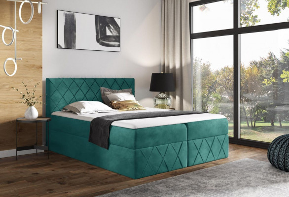 Luxury Designer Upholstered Bed New Beds Designer Bed NEW 160x200cm Boxspring new