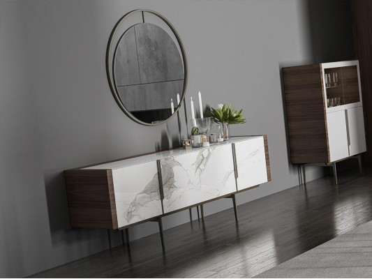 Luxury dining room modern sideboard with mirror design furnishing new